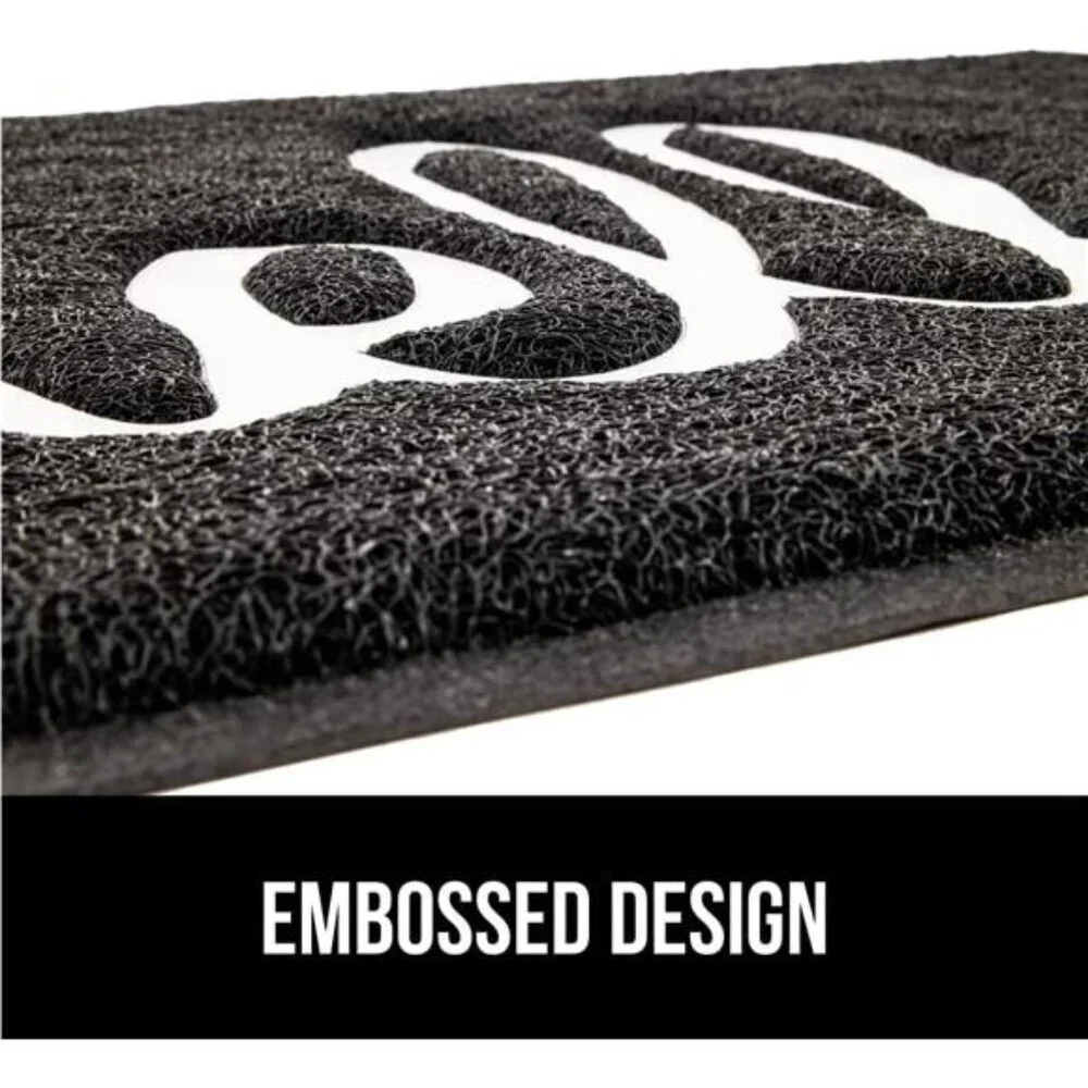 100% WaterResistant All Weather Hello Door Mat,Dirt Grabber Mesh Welcome Doormat